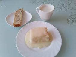 7 день, ужин:
Пудинг из творога,соус молочный сладкий.
Молоко.
Хлеб пшеничный.